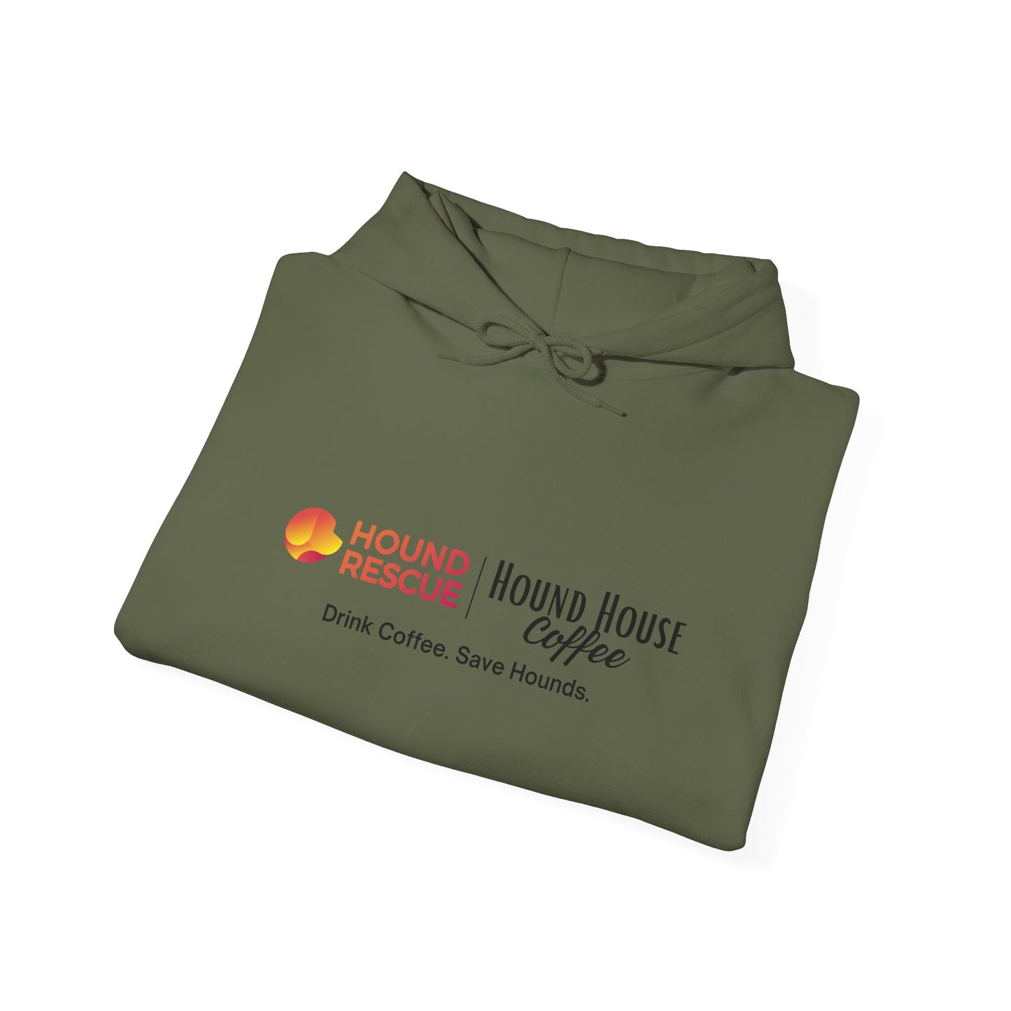 Hound Rescue X Hound House Coffee Unisex Heavy Blend™ Hooded Sweatshirt