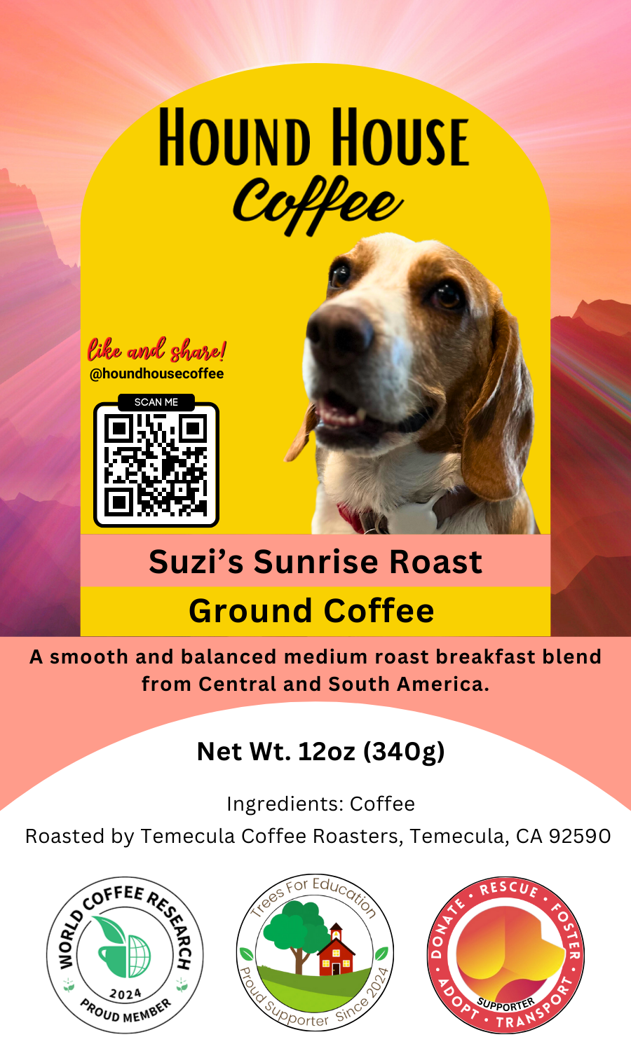 Suzi's Sunshine Roast  (Medium Roast)