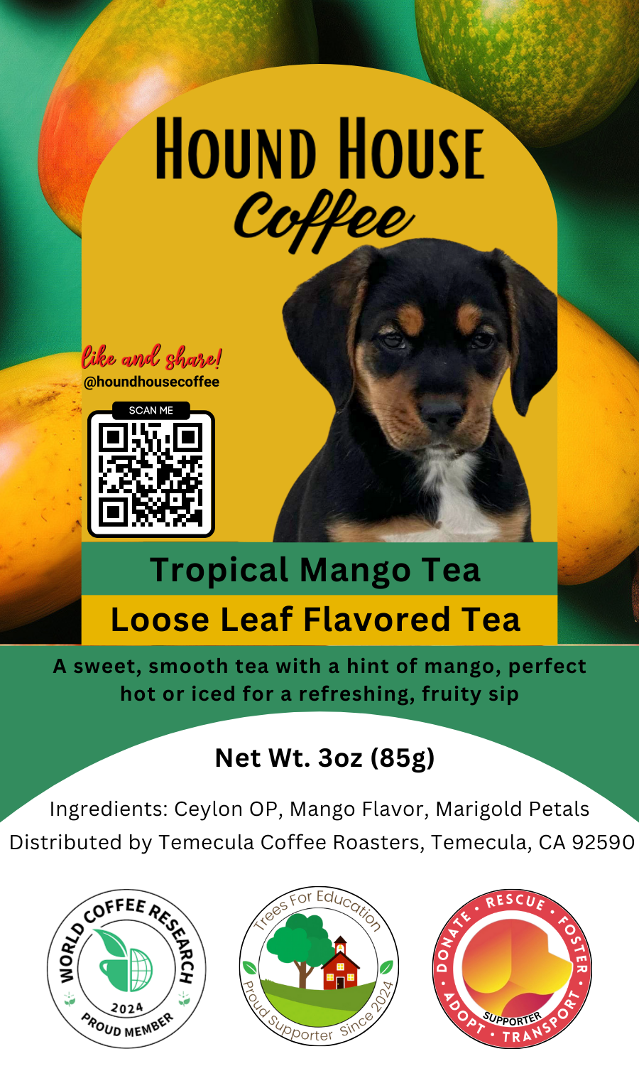 Tropical Mango Loose Leaf Flavored Tea