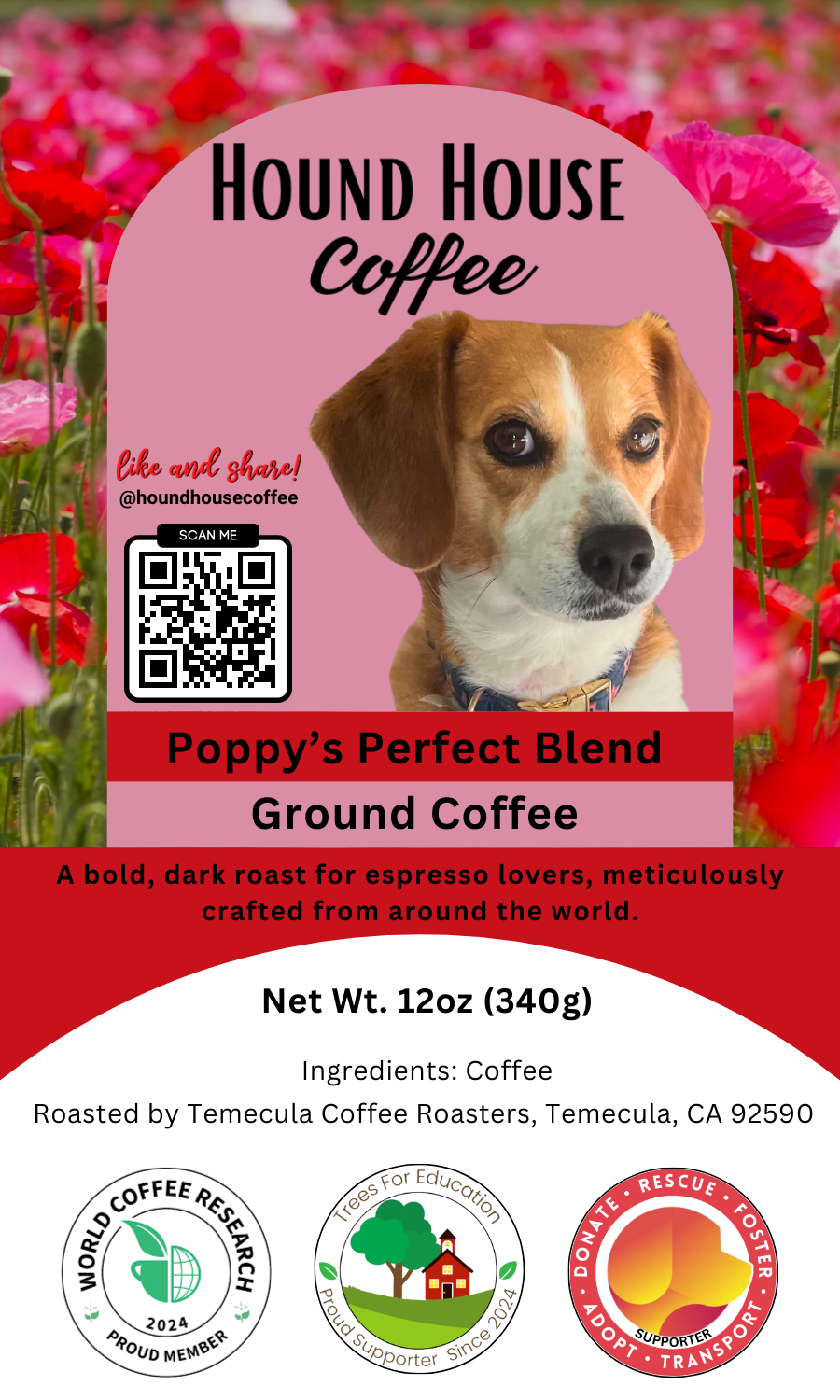 Poppy's Perfect Blend  (Dark Roast)