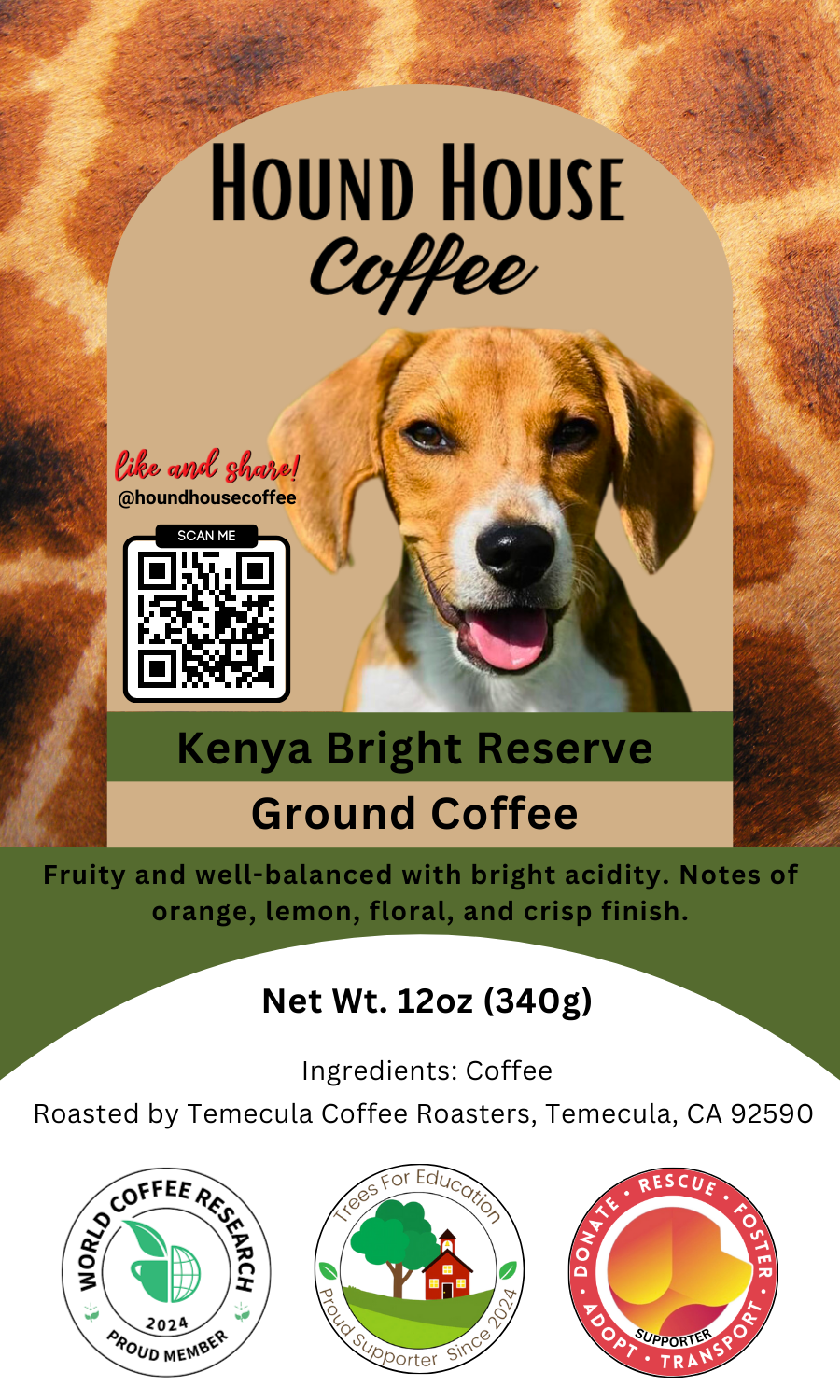 Kenya Bright Reserve  (Kenya) (Medium-Light)