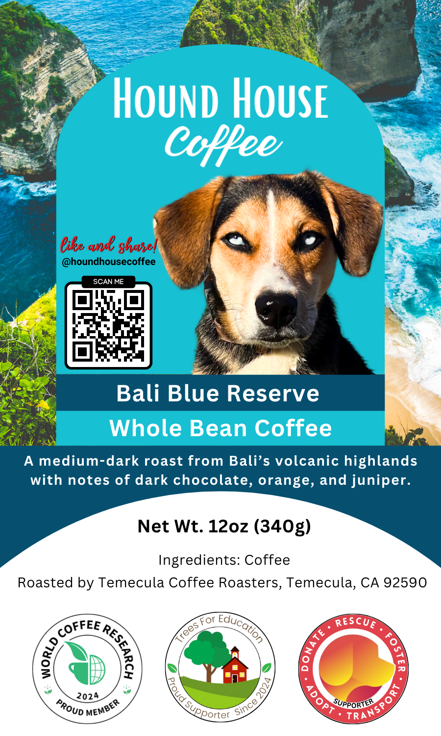 Bali Blue Reserve (Medium-Dark Roast) (Single-Origin Bali)