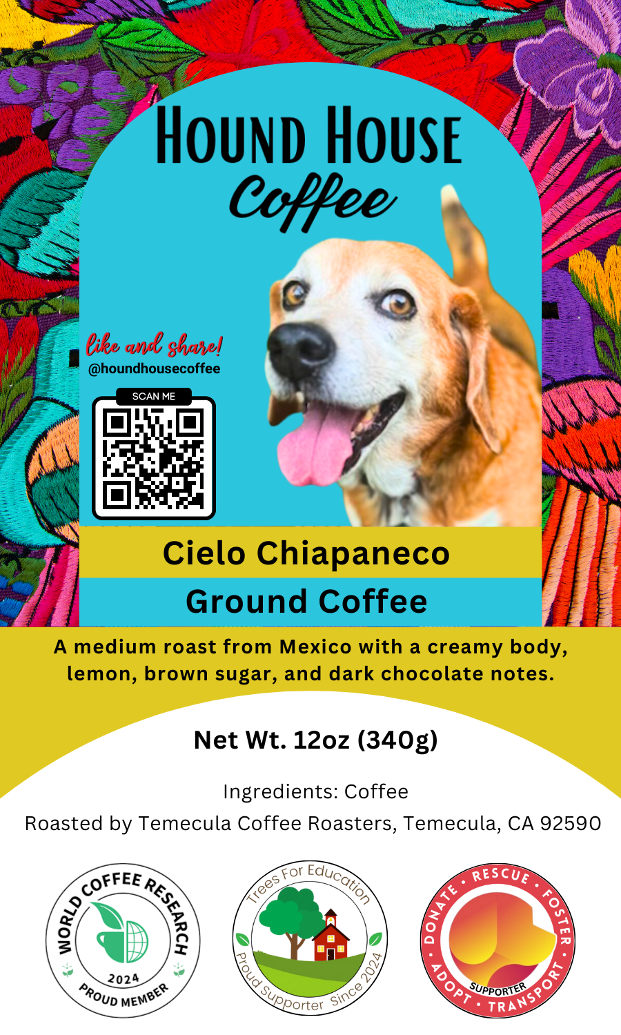 Cielo Chiapaneco  (Medium Roast) (Single-Origin Mexico)