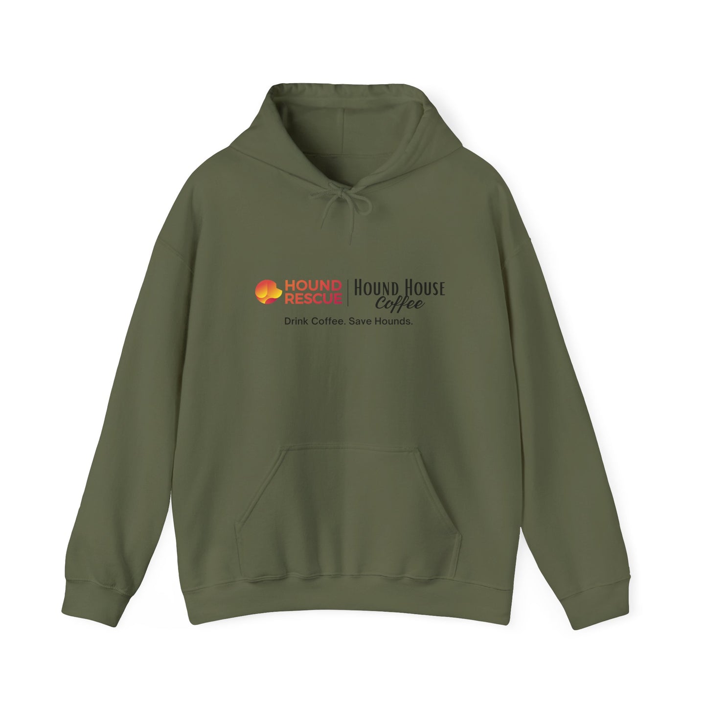 Hound Rescue X Hound House Coffee Unisex Heavy Blend™ Hooded Sweatshirt