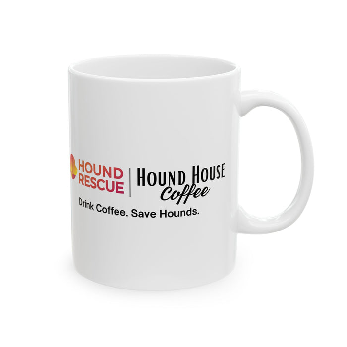 Hound Rescue X Hound House Coffee Ceramic Mug, (11oz)