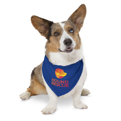 Hound Rescue Pet Bandana Collar (Royal Blue)