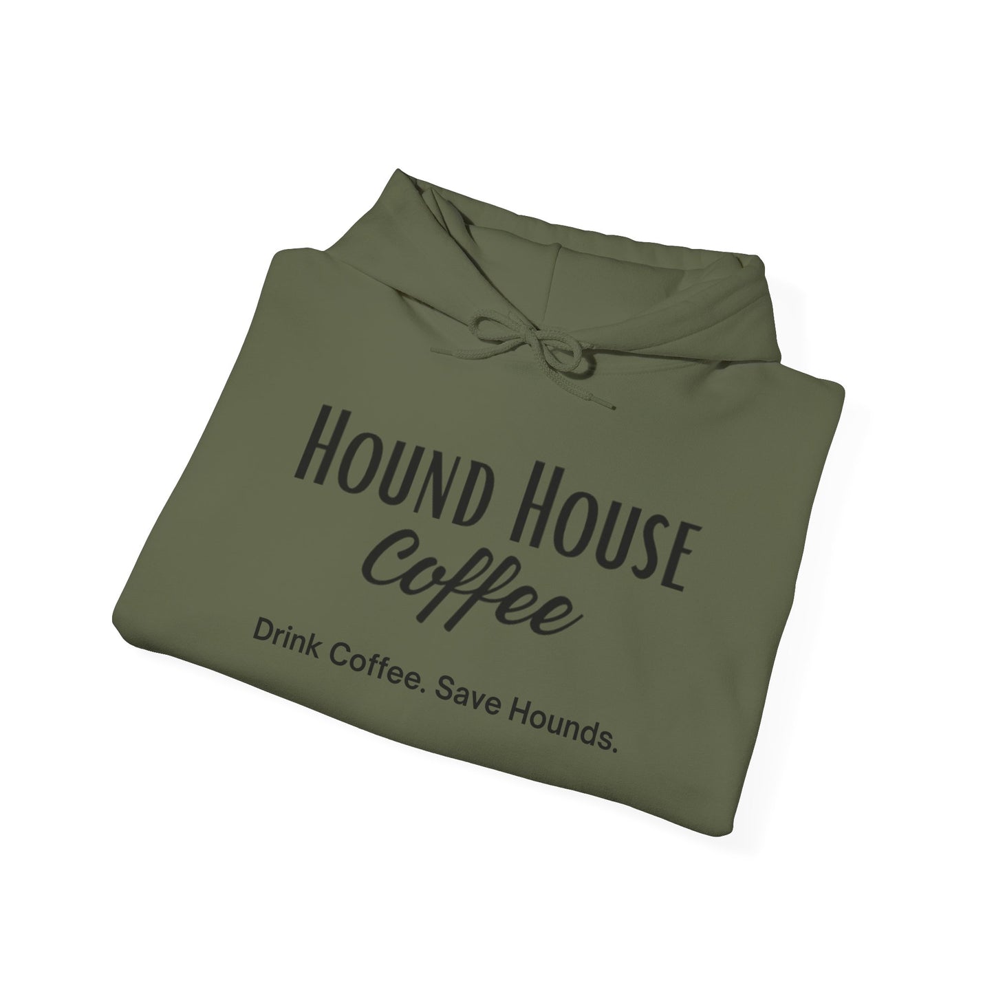 Hound House Coffee Unisex Hooded Sweatshirt: Cozy Up and Show Your Love for Hounds