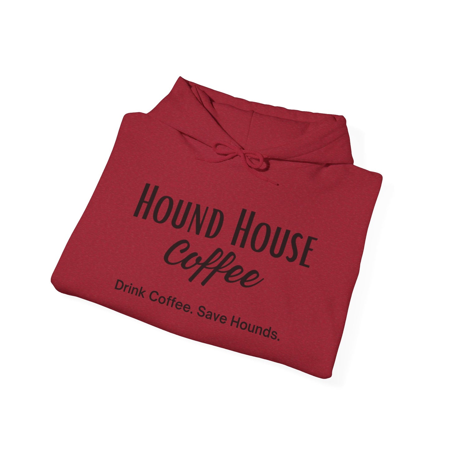 Hound House Coffee Unisex Hooded Sweatshirt: Cozy Up and Show Your Love for Hounds