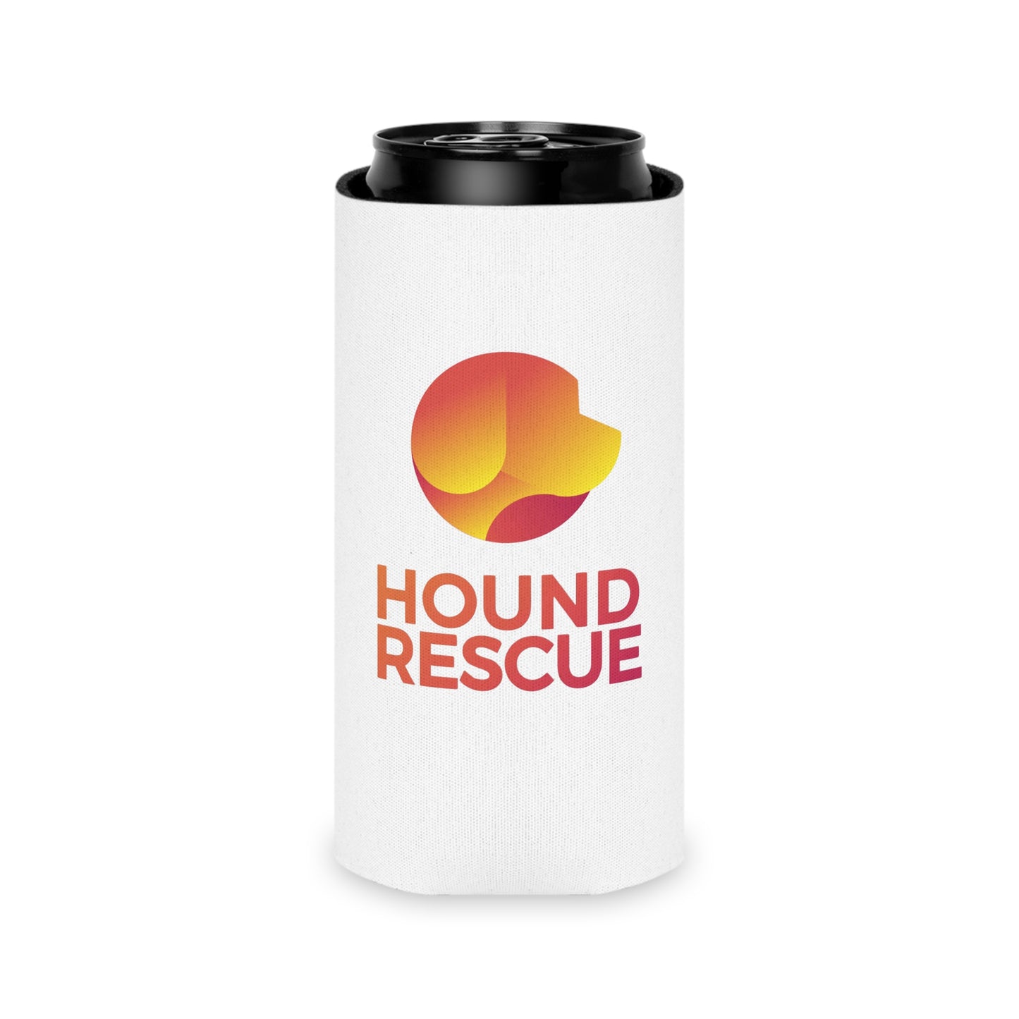 Hound Rescue Can Cooler (White)