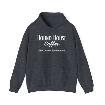 Hound House Coffee Unisex Hooded Sweatshirt: Cozy Up and Show Your Love for Hounds