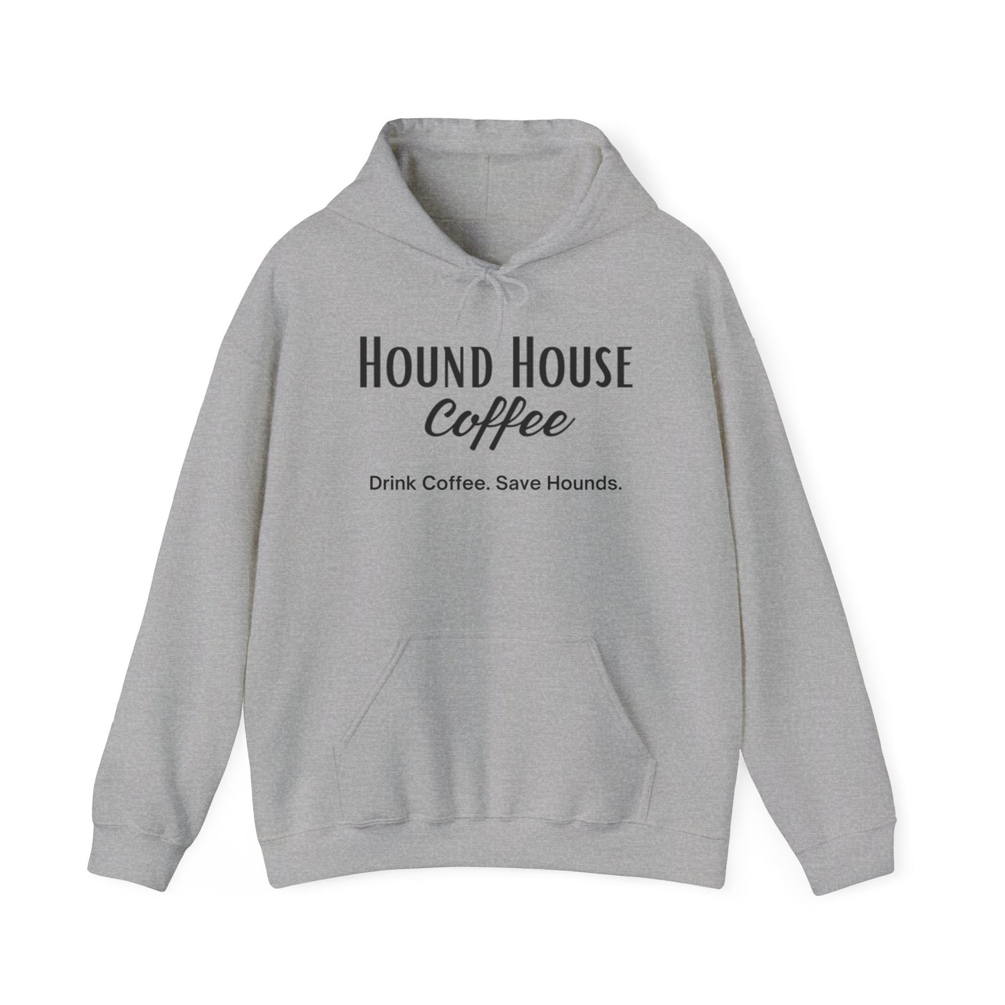 Hound House Coffee Unisex Hooded Sweatshirt: Cozy Up and Show Your Love for Hounds