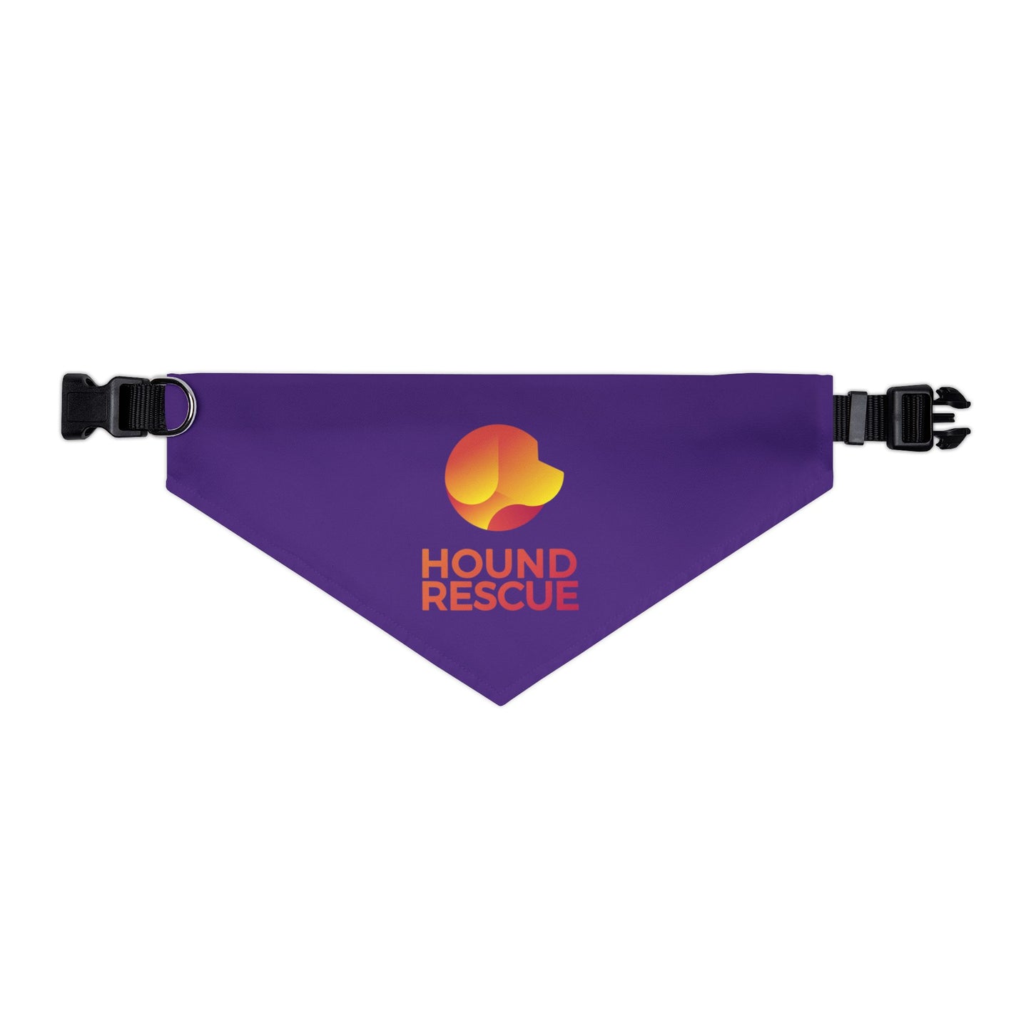 Hound Rescue Pet Bandana Collar (Purple)