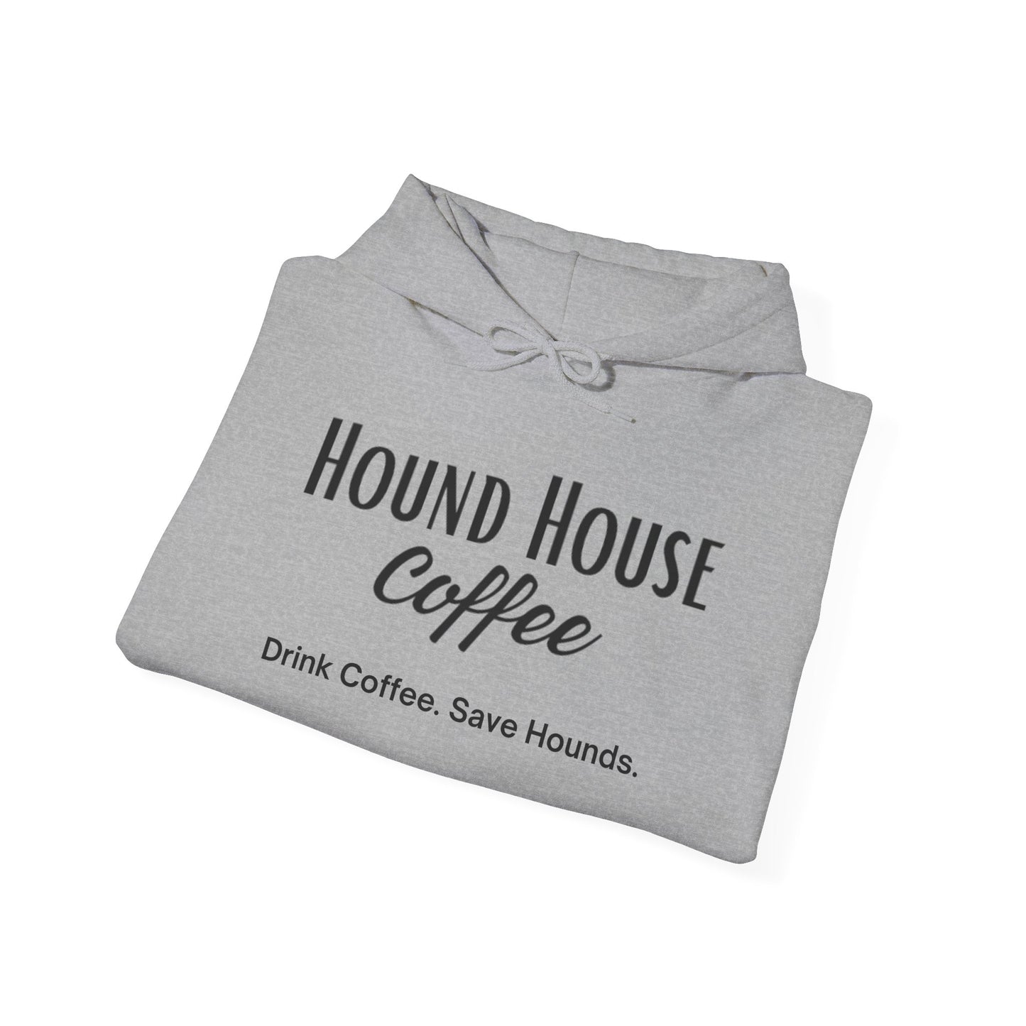 Hound House Coffee Unisex Hooded Sweatshirt: Cozy Up and Show Your Love for Hounds