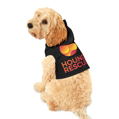 Hound Rescue Pet Hoodie (Black)