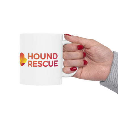 Hound Rescue Ceramic Mug, (11oz)